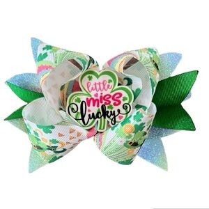 St. Patricks Day boutique bow